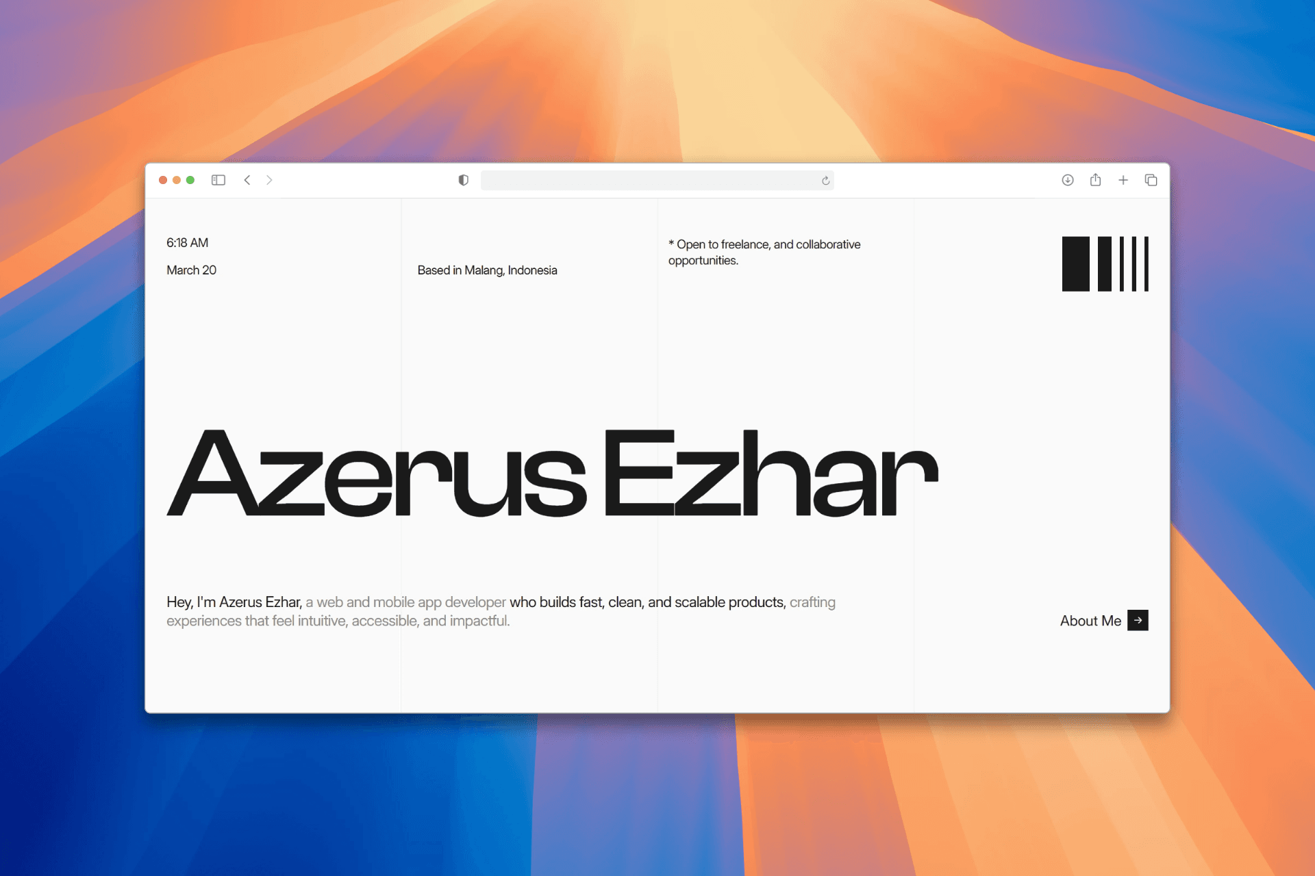 Portfolio V2 preview
